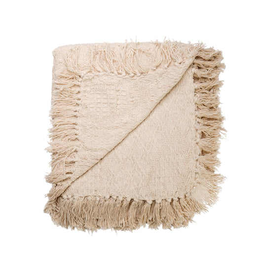 Cotton Throw - Natural