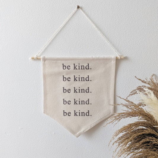 Be Kind Canvas Banner