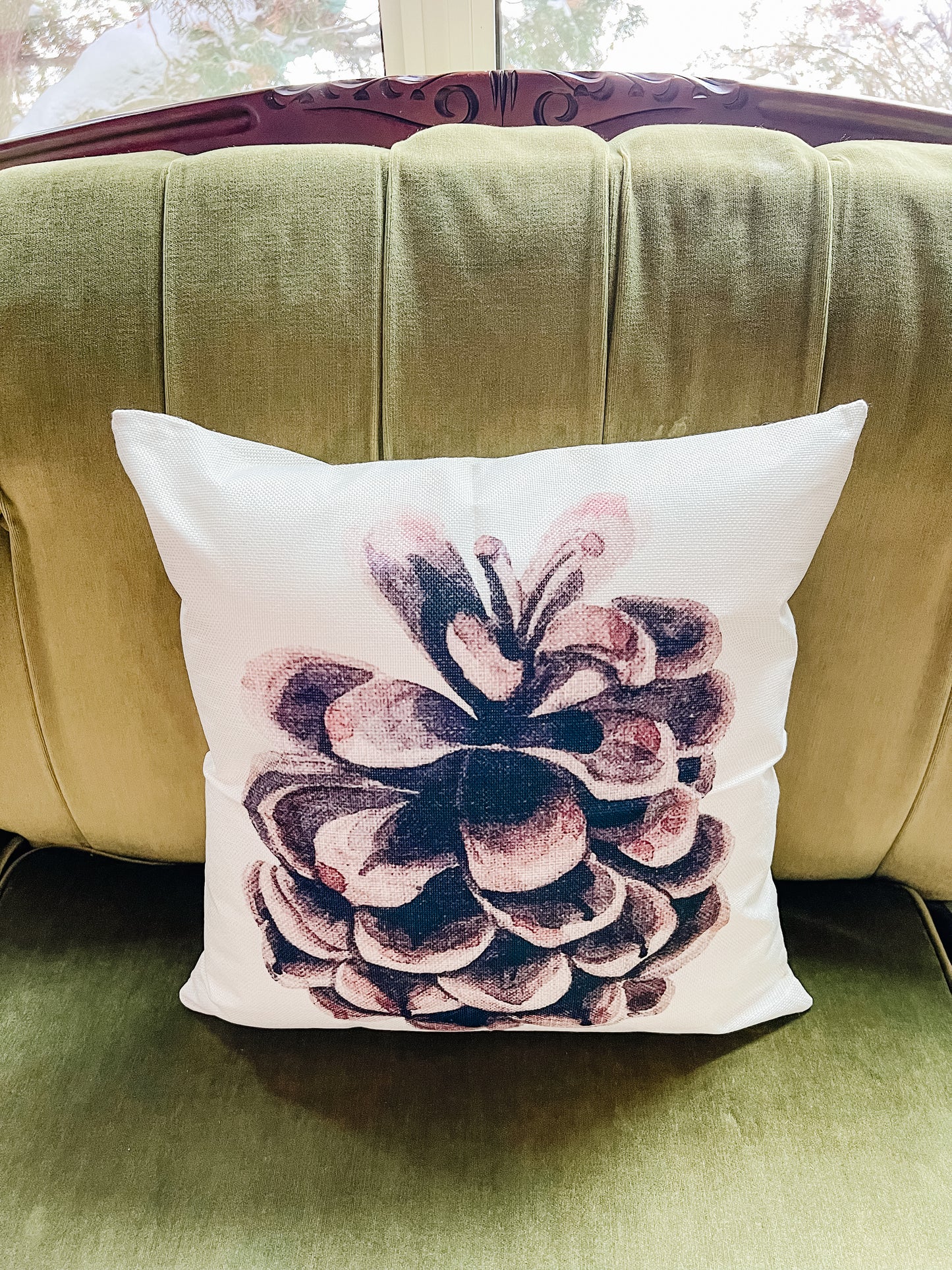 Pine Cone Pillow 18"