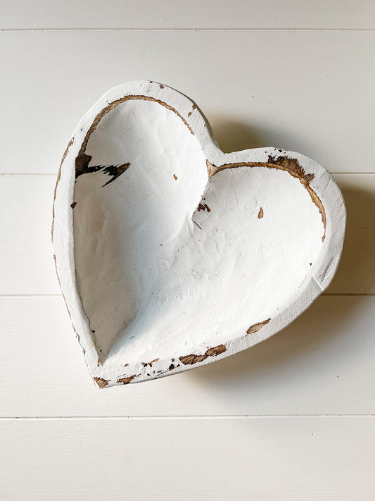 Heart Dough Bowl - White