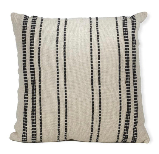 Cotton Stripe Pillow 18”