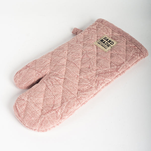 Pink Oven Mitts - Set of Two